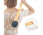 Silicone Scrubber Handle Bath Brush Soft Dual-Sided Back Scrubber Great Gift for Men & Women or Elderly