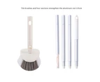 Detachable Shower Cleaning Brush With Extendable Long Lightweight Handle for Bathroom Kitchen Floor Wall