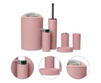 6 Piece Bathroom Accessory Set Convenient with Soap Dispenser Toilet Brush Suitable for Hotel Dorm