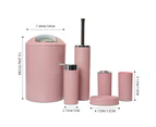 6 Piece Bathroom Accessory Set Convenient with Soap Dispenser Toilet Brush Suitable for Hotel Dorm