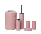 6 Piece Bathroom Accessory Set Convenient with Soap Dispenser Toilet Brush Suitable for Hotel Dorm