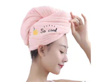 Microfiber Hair Towel for Women Soft Twist Hair Wrap Towels l with Embroidery for All Women & All Hair Types