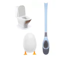 Diving Duck Cleaning Brush Holder Set Silicone Bathroom Toilet Brush and Bracket Set for Family Bathrooms Hotels