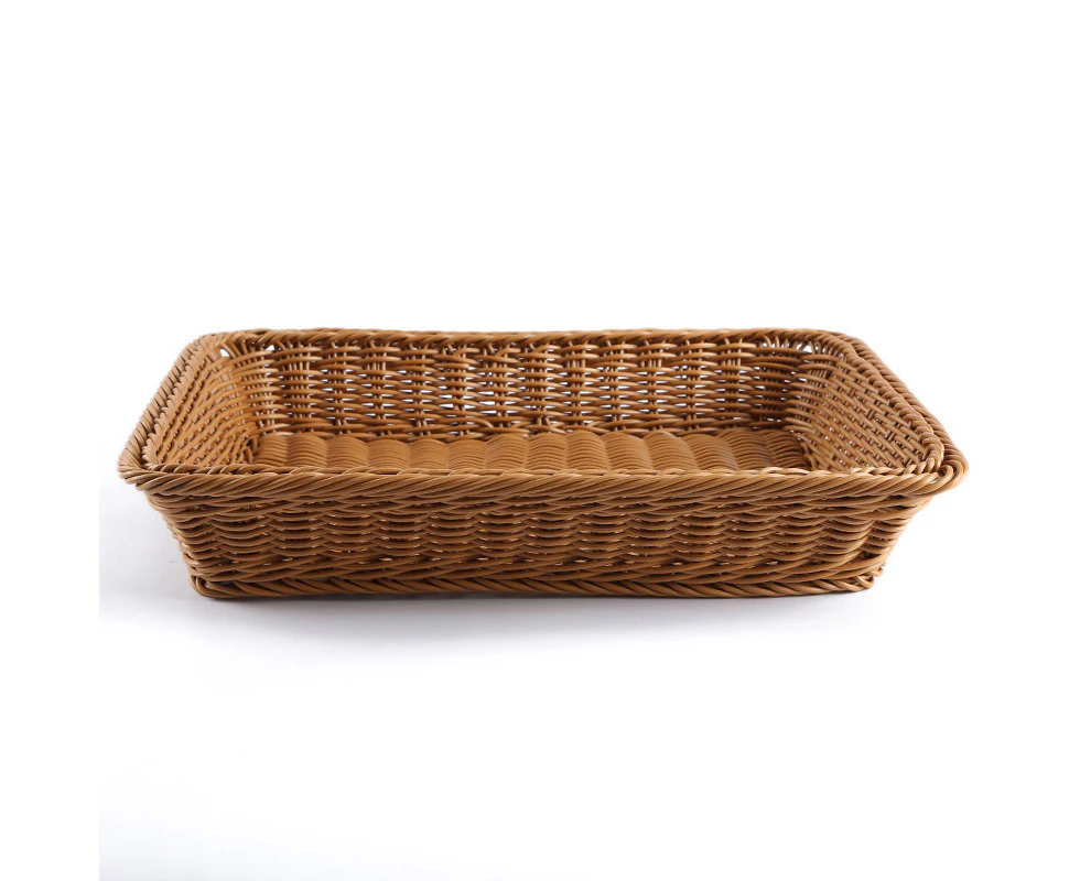 Simple Fashion Weaving Storage Basket Rattan Handwork Food Fruits Organizer Breads Baskets Handiwork