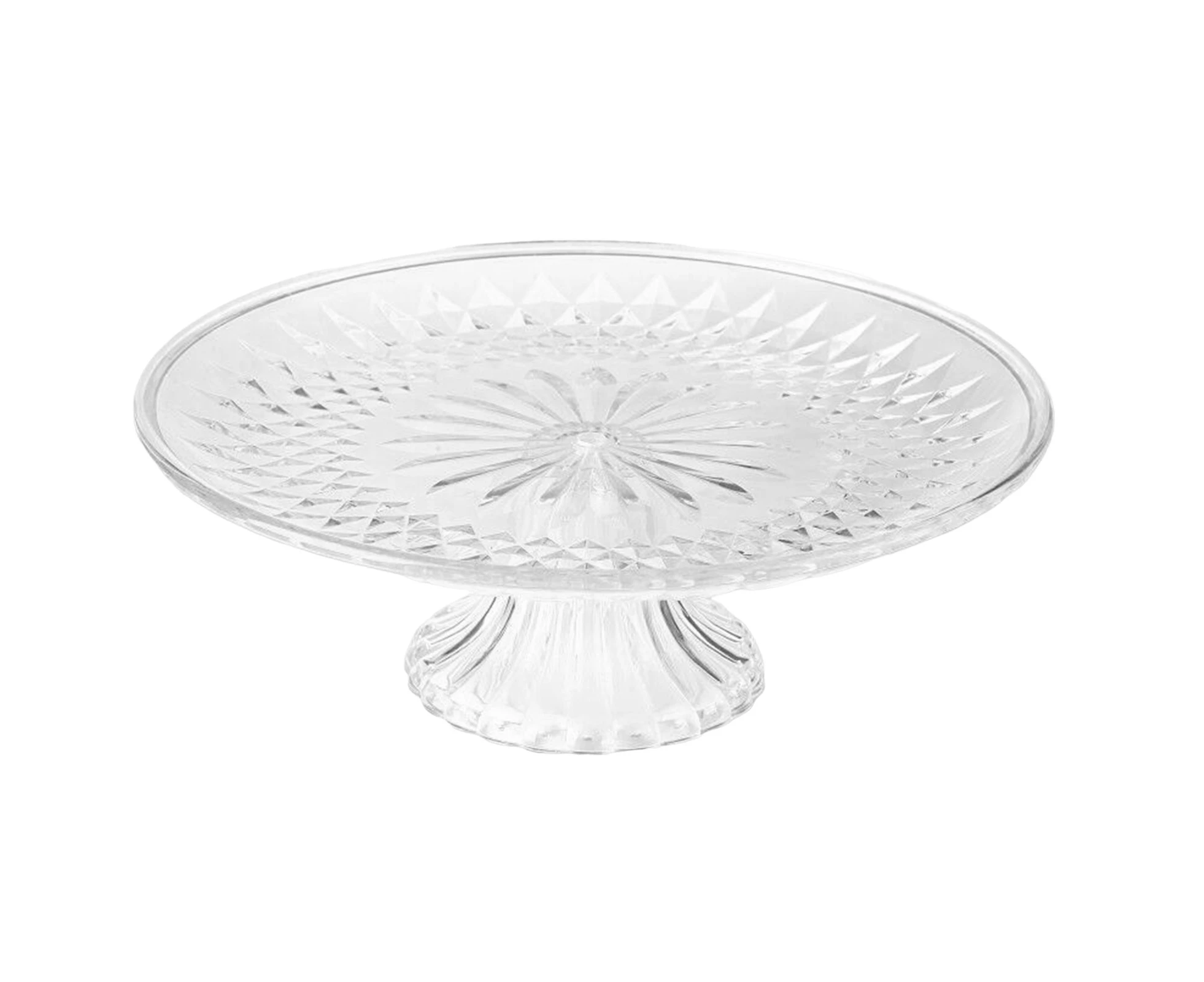 Round Cake Stand Serving Tray Crystal Large Stand Serving Dish