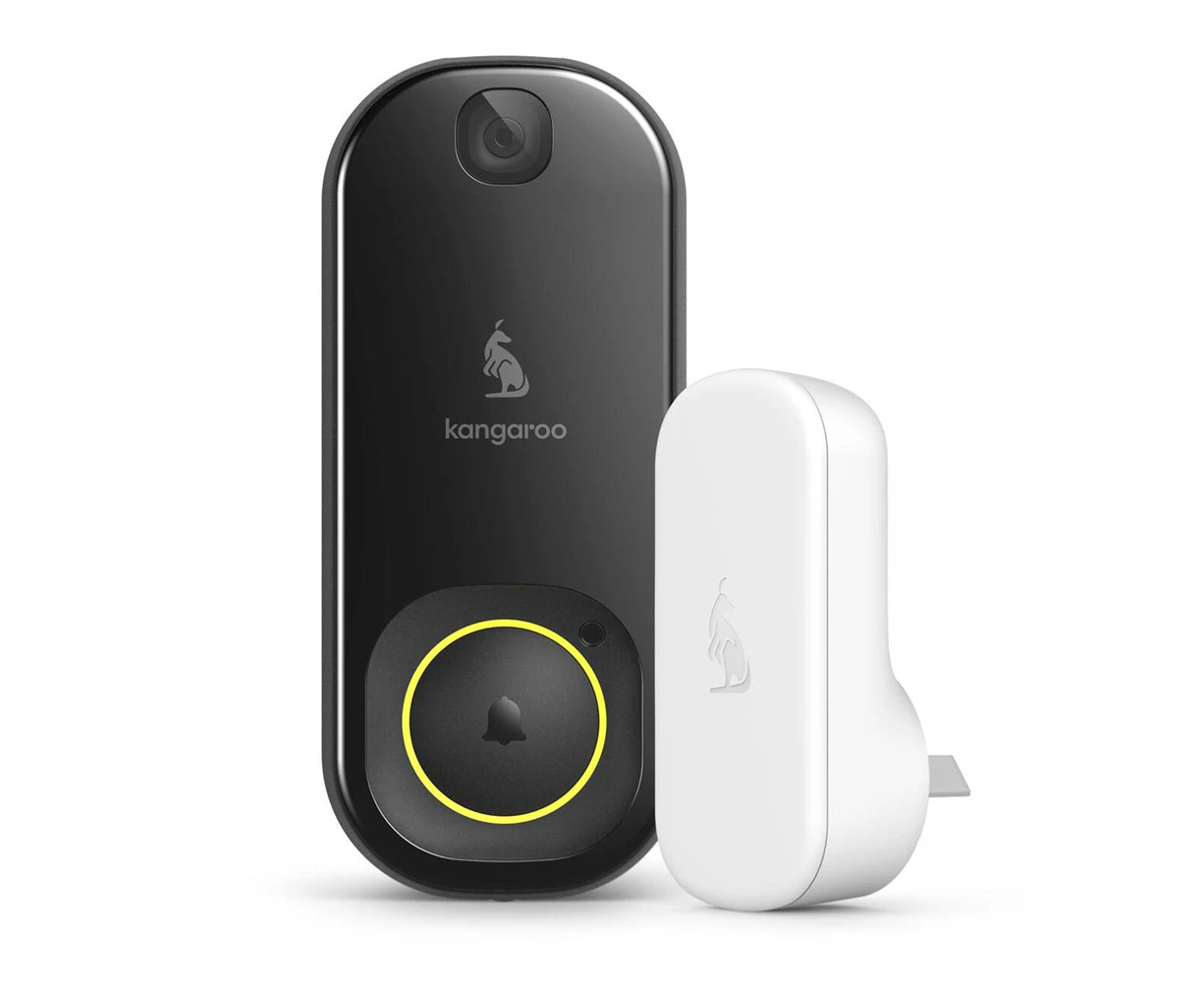 Kangaroo Waterproof Smart Doorbell Camera Wi-Fi Connectivity Portable Bell