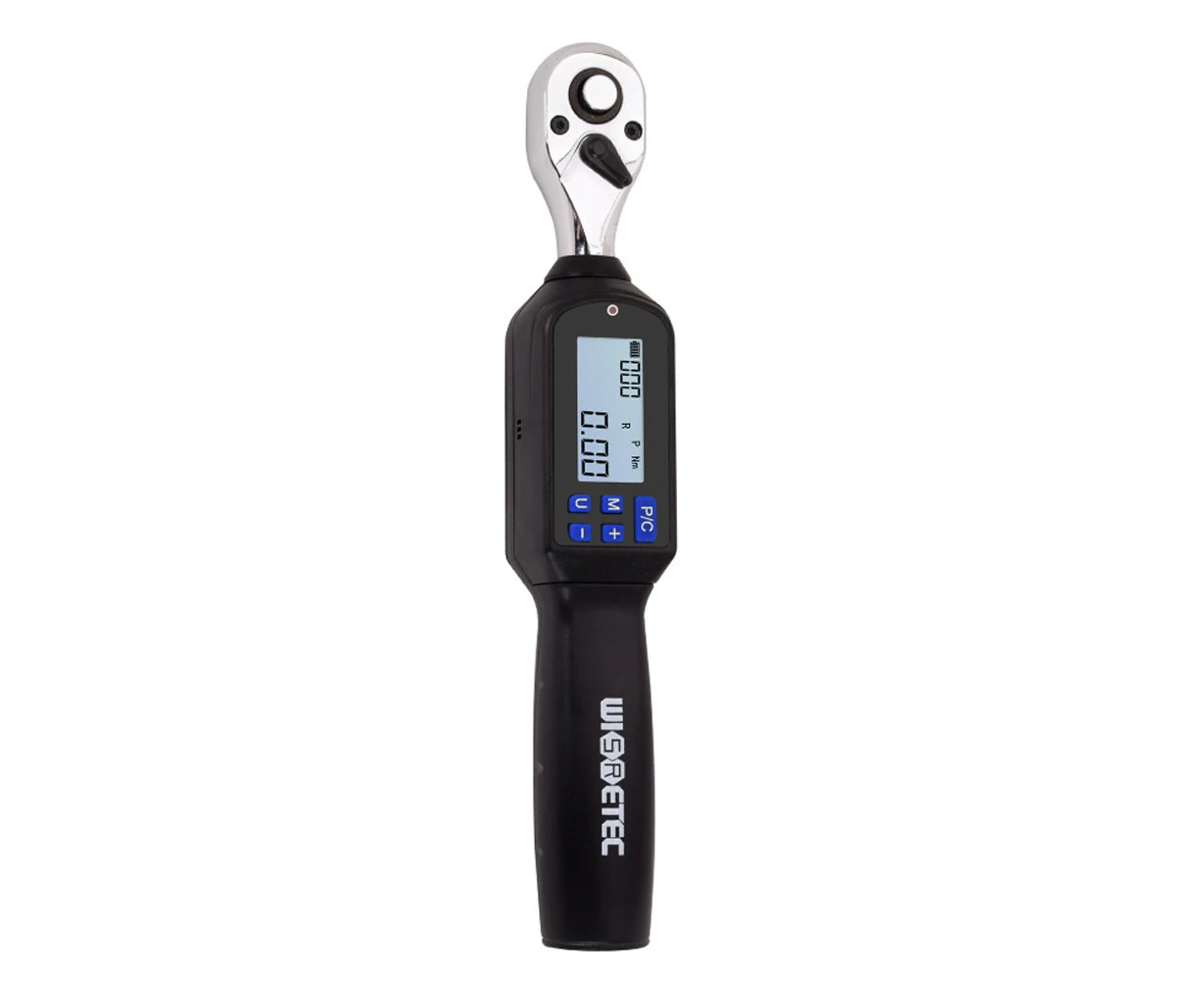 ES3-060AN 3/8 Inch Handheld Digital Torque Wrench Large Screen with Backlight Sound LED Alarm Real-time Peaks Measurement Four Units Switching