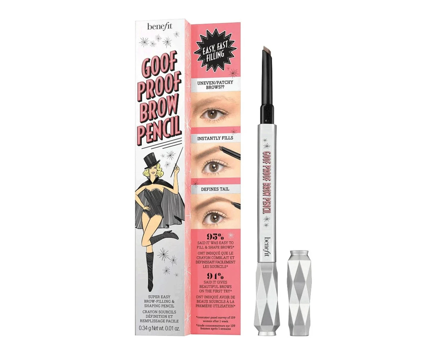 Benefit Cosmetics Goof Proof Eyebrow Pencil 2 Warm Golden Blonde 0.17g