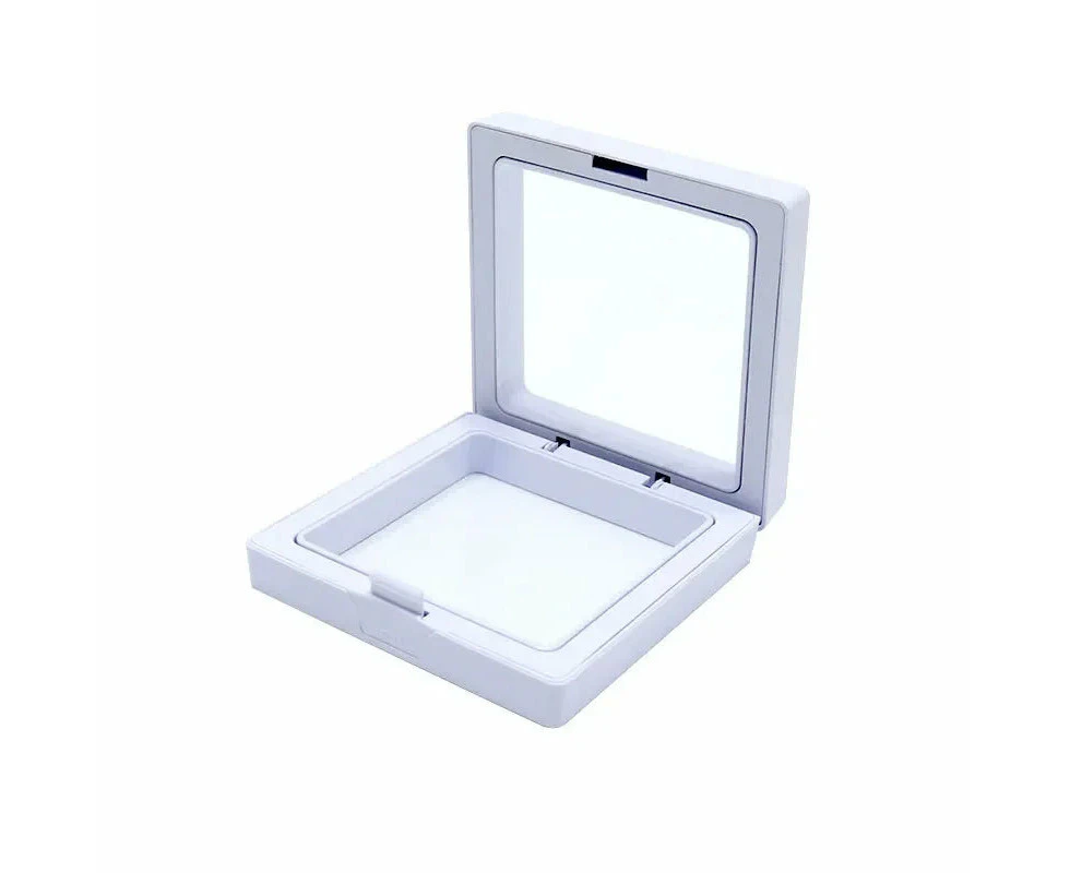 Anyhouz Jewelry Storage 10PCS White Set 3D Floating Display Case Stands Holder Suspension Storage for Pendant Necklace Bracelet Ring Coin Pin Gift Jewel...