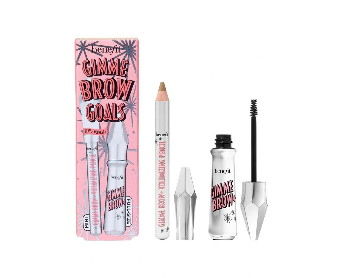 Benefit Cosmetics Gimme Brow Goals Volumizing Brow Gel Set 2 Warm Golden Blonde