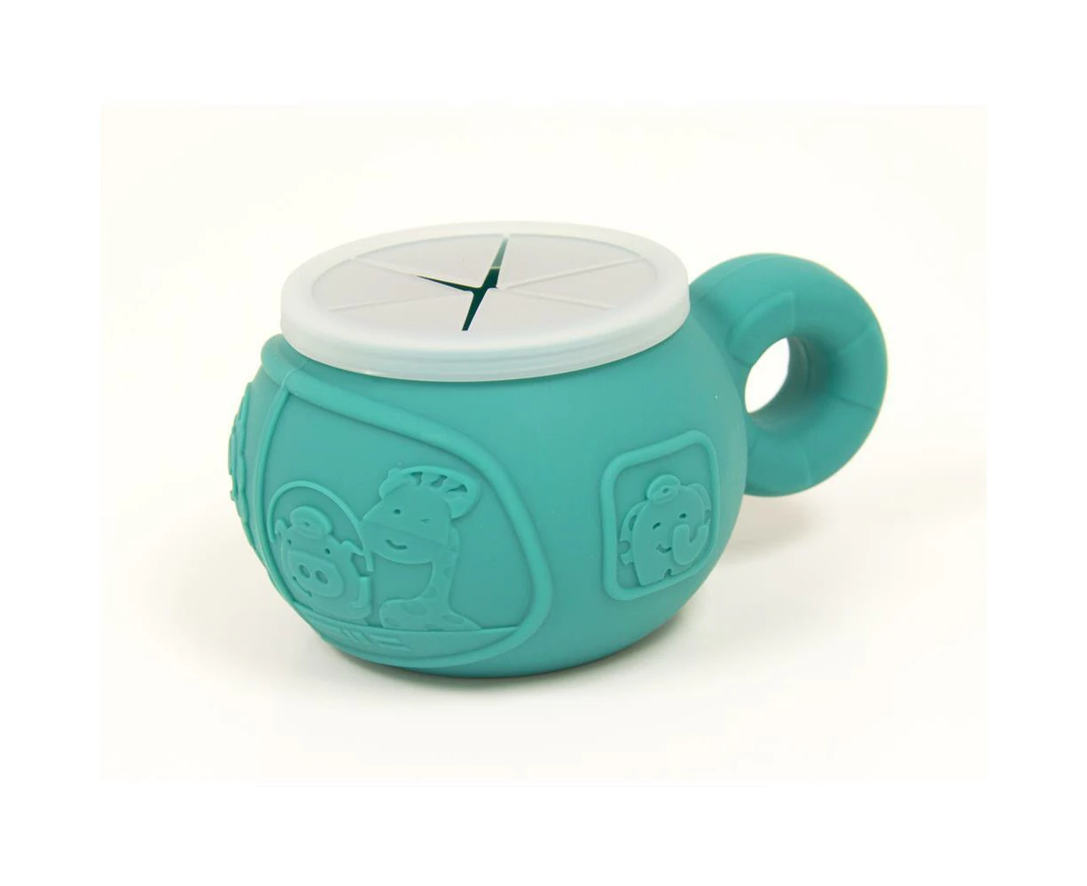 Marcus & Marcus Silicone Snack Bowl - Ollie The Elephant - Green