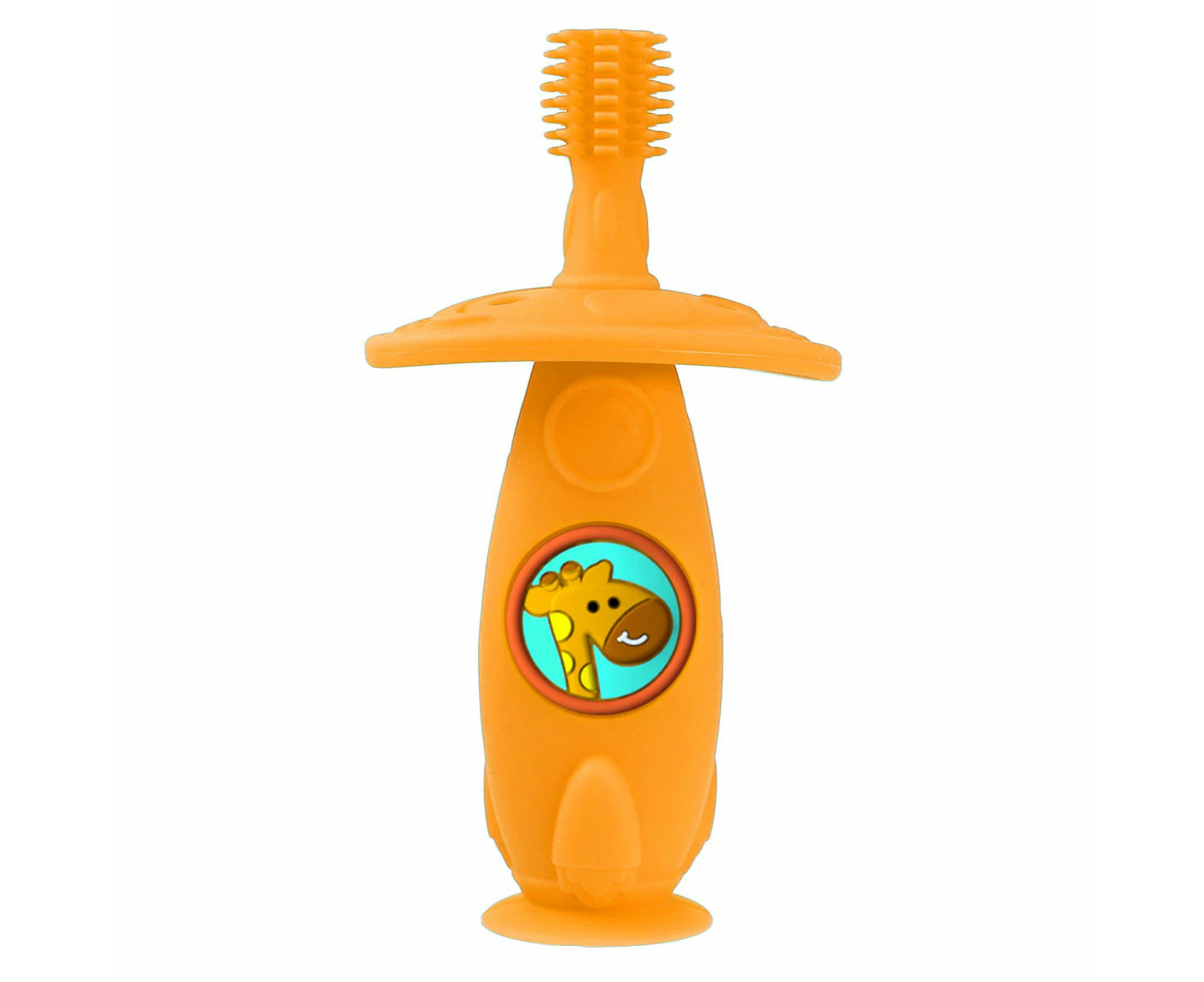 Marcus & Marcus Silicone Self Training Toothbrush - Lola The Giraffe - Yellow