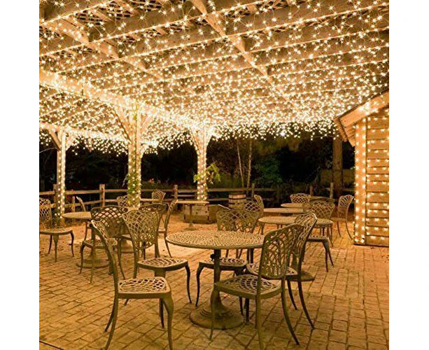 500LED 100M Warm Cool White Fairy Christmas String Strip Lights Party Outdoor