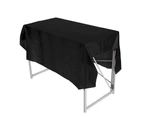 Disposable PEVA Oilproof Waterproof Plastic Tablecloth Table Cover for Birthday Party Black