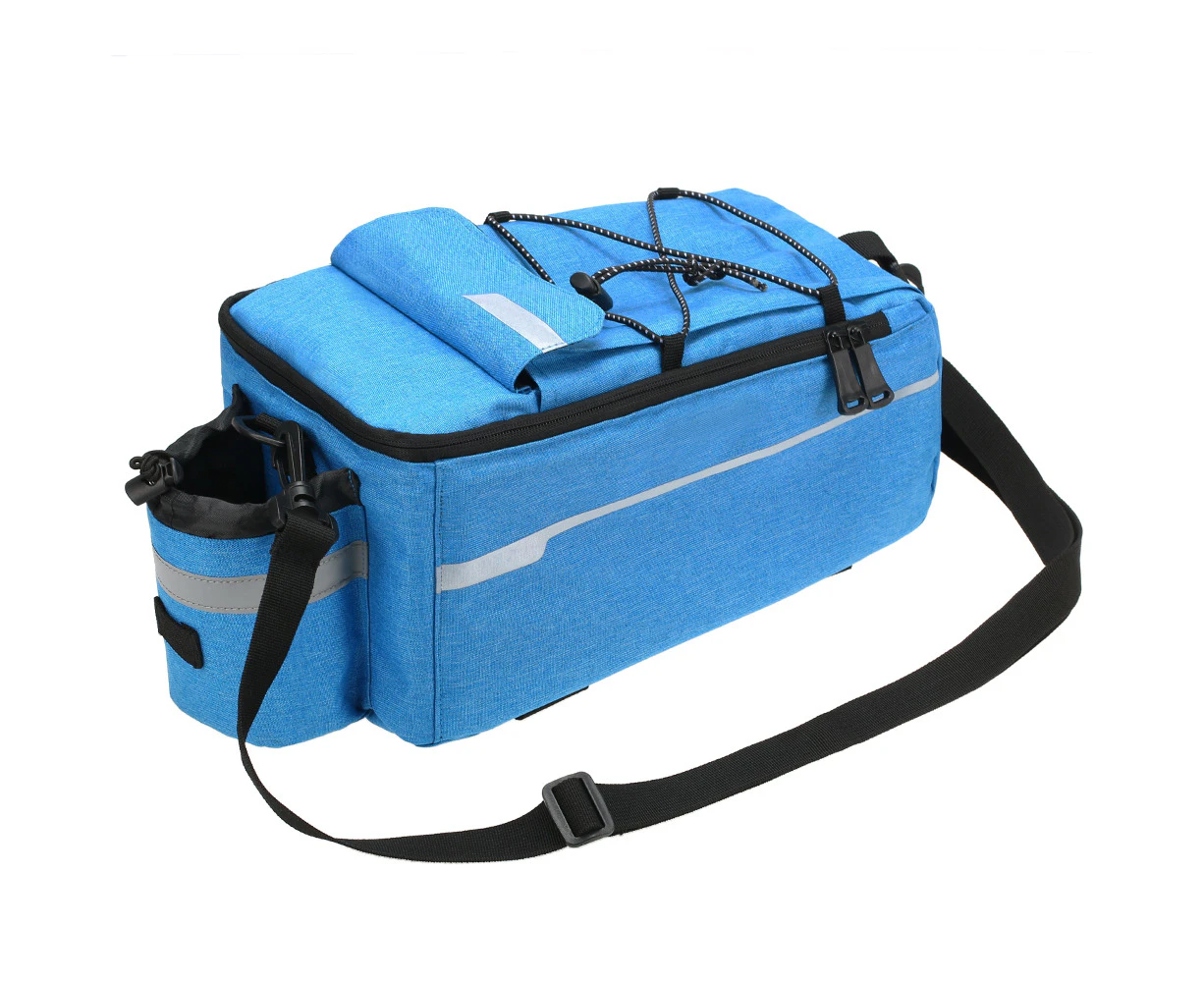 Insulated Trunk Cooler Bag Cycling Bicycle Rear Rack Storage Luggage Bag Reflective MTB Bike Pannier Bag Shoulder Bag