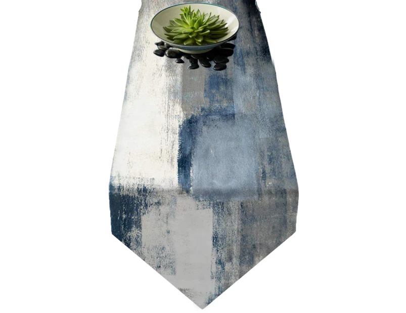 Tablecloths for Rectangle Tables Blue Grey Abstract Art Painting Waterproof Table Cloth for Kitchen Dinning Table Washable