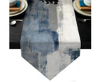 Tablecloths for Rectangle Tables Blue Grey Abstract Art Painting Waterproof Table Cloth for Kitchen Dinning Table Washable