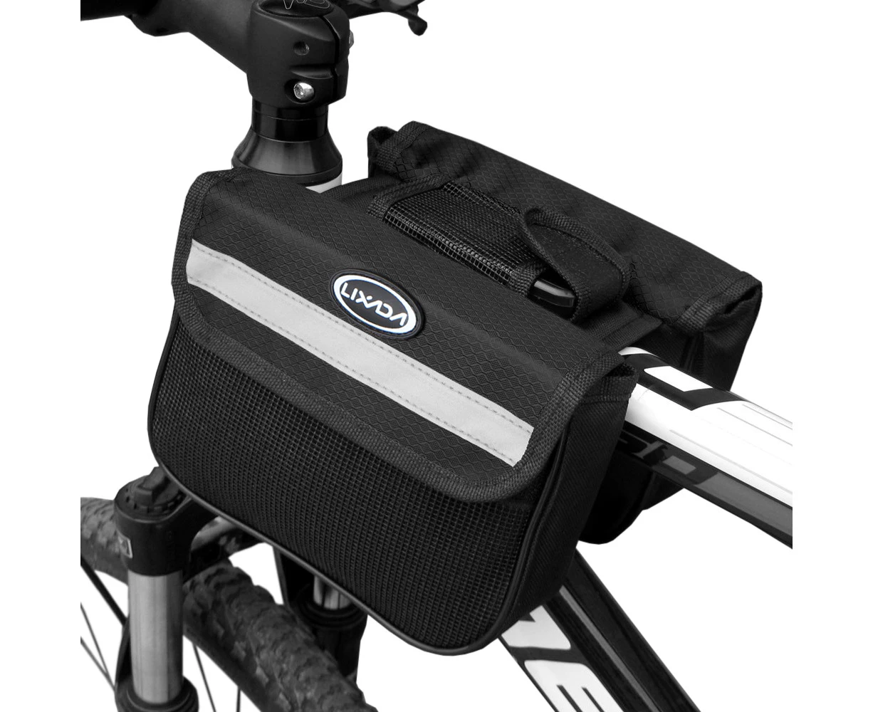 Cycling Bike Top Tube Bag Mountain Bicycle Front Frame Double Pannier Bag Pack