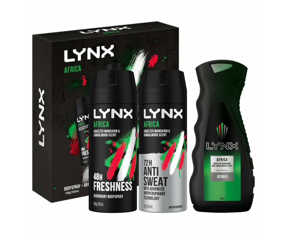 Lynx Africa Trio Gift Set