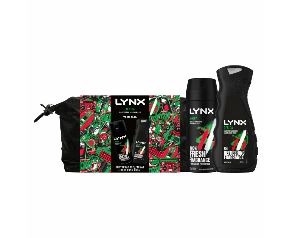 Lynx Africa Washbag 3 Piece Gift Pack 2024