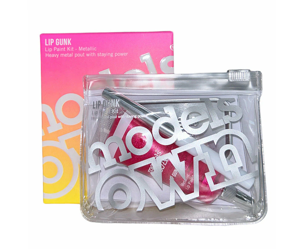 Model's Own Lip Gunk Metallic Lip Paint Kit - 05 Liven