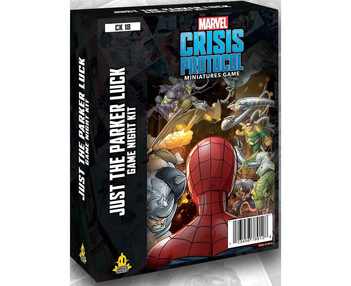 Atomic Mass Games Marvel Crisis Protocol Just the Parker Luck Game Night Kit