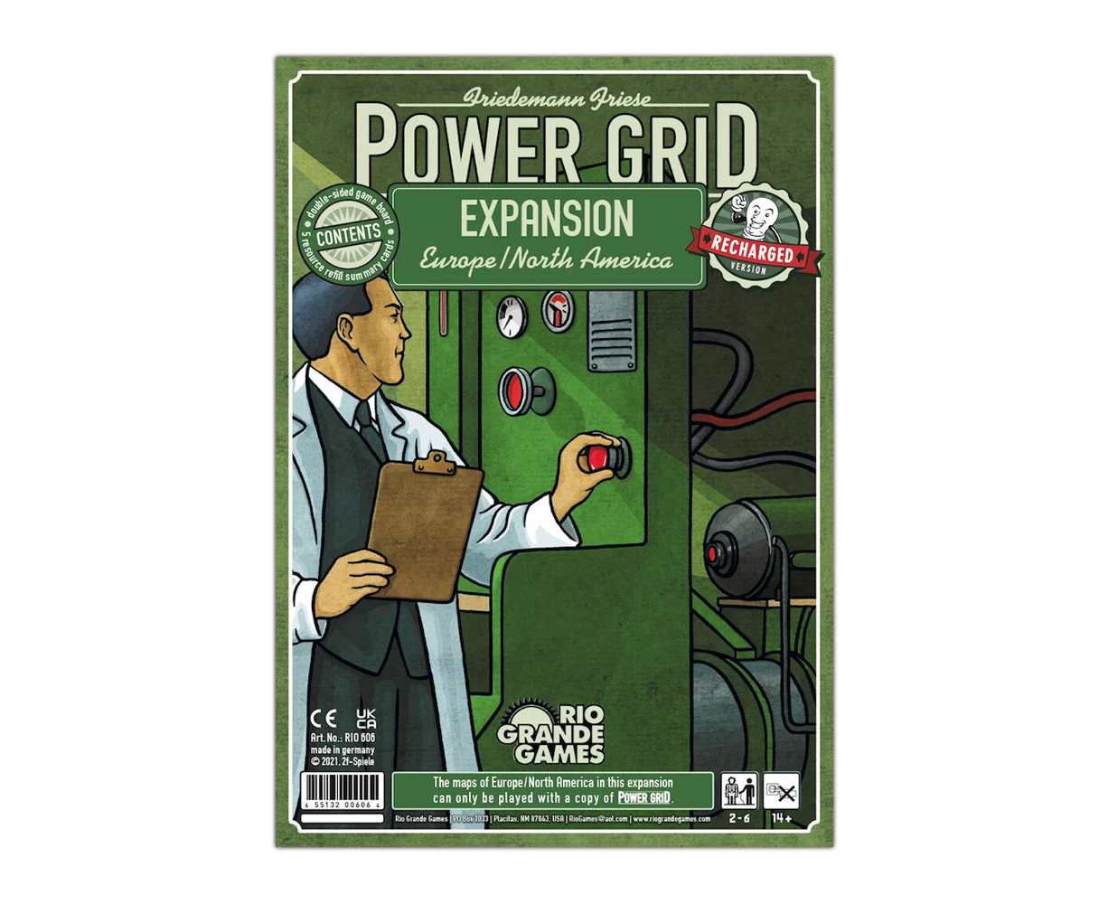 Rio Grande Power Grid Europe North America Expansion Tabletop Party Board Game