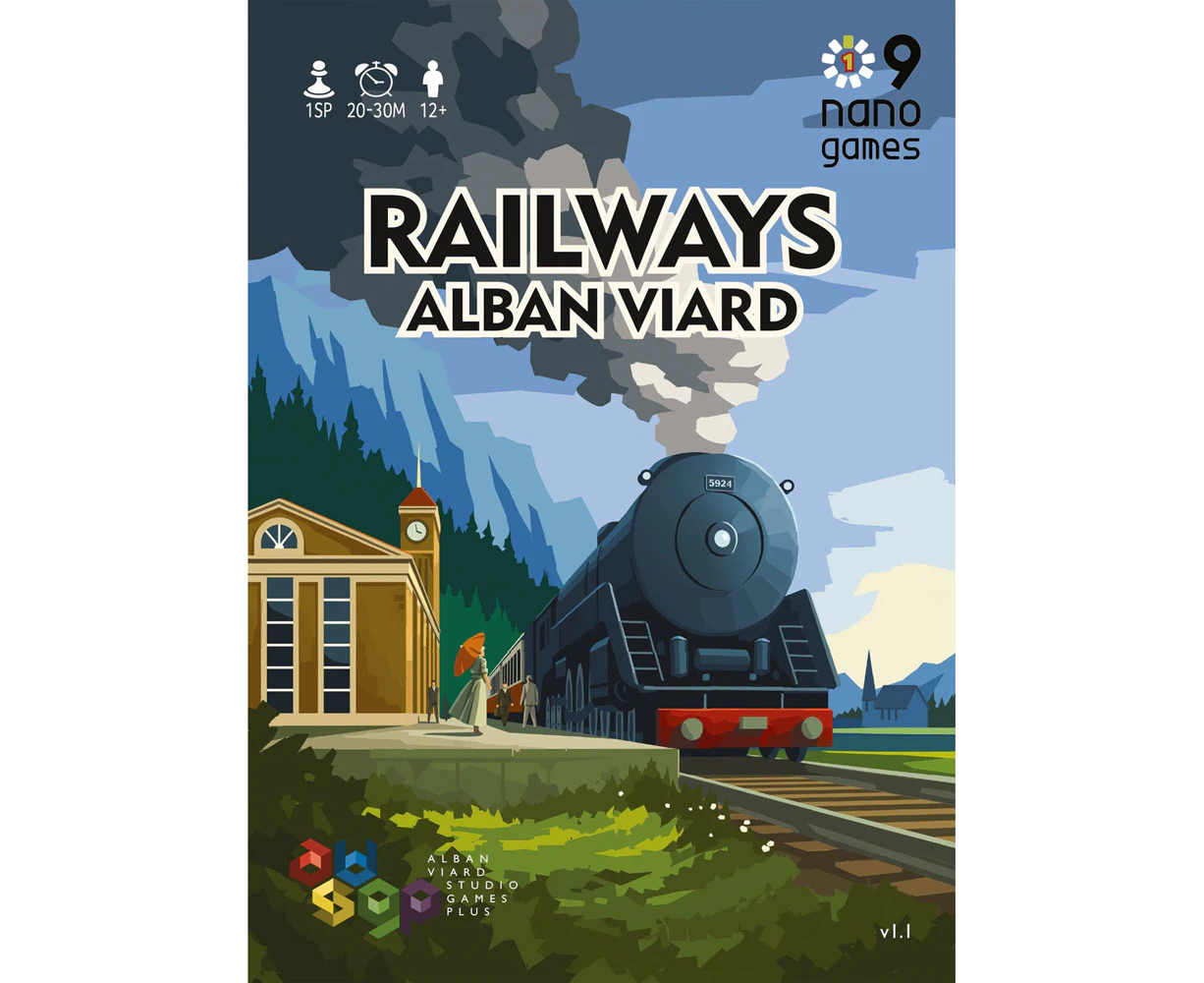 Capstone Games Railways Kids/Family Strategy Tabletop Board Railroad Game 12y+