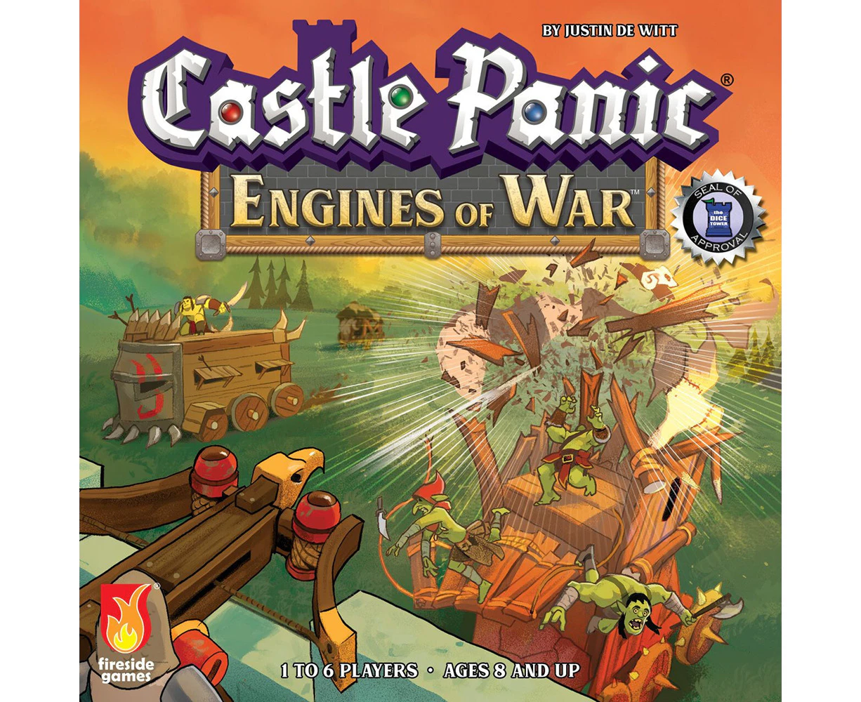 Fireside Games Castle Panic Engines of War 2nd Edition Kids Play Board Game 8y+