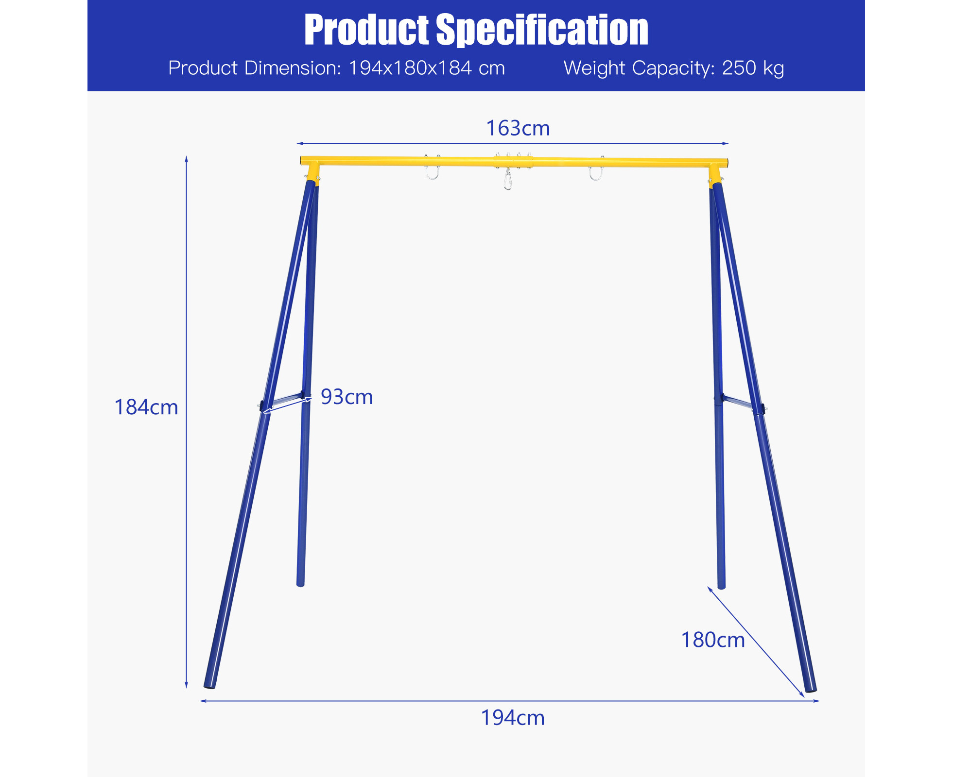 A frame swing stand best sale