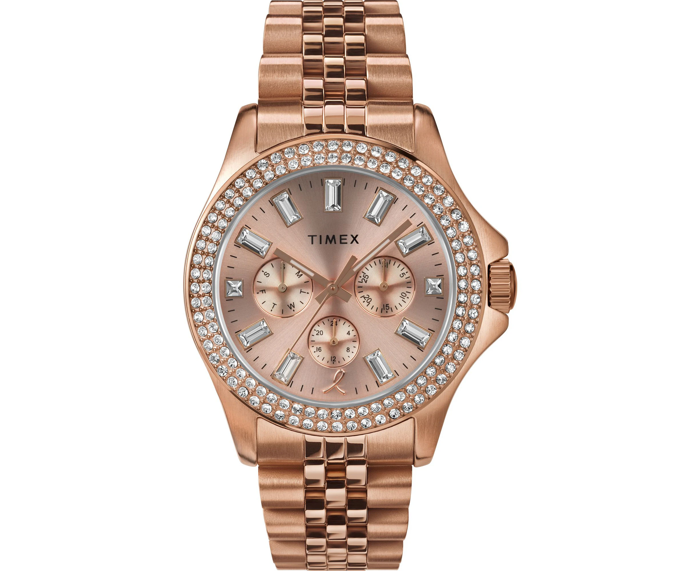 Timex Trend BCRF Kaia Multifunction Rosegold Tone Bracelet Watch