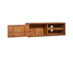 vidaXL Wall-mounted TV Cabinet 180x30x30 cm Solid Teak Wood