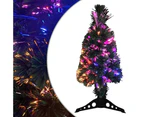 Artificial Slim Christmas Tree with Stand 64 cm Fibre Optic