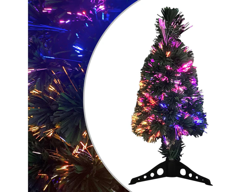 Artificial Slim Christmas Tree with Stand 64 cm Fibre Optic