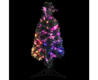 Artificial Slim Christmas Tree with Stand 64 cm Fibre Optic