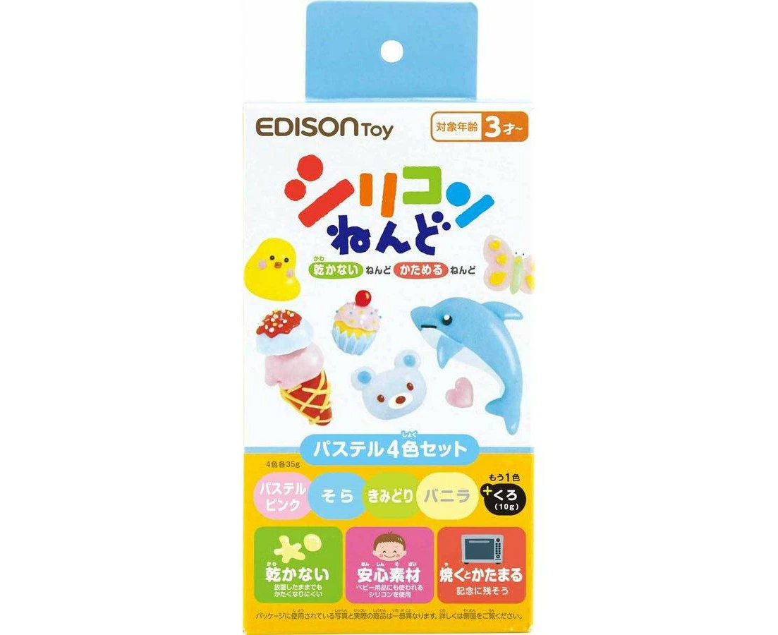 EDISONmama - EDISONtoy Silicone Clay 4 Pastel Colors Set