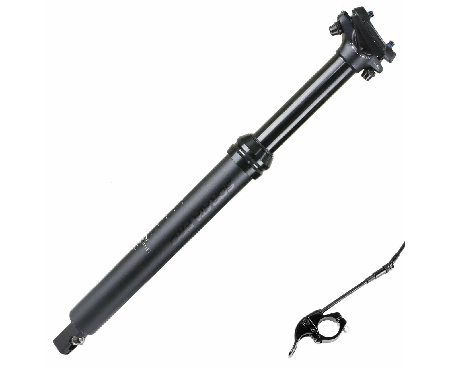 Satori Mountain Bike Pro Dropper Adjustable Seatpost Internal Cable 31.6 Diameter 100mm Travel