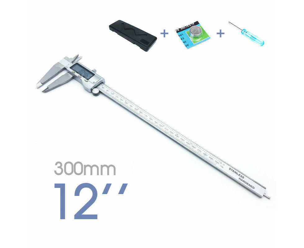 Vernier Caliper Electronic LCD Digital Gauge Stainless 150/200/300mm ozstock