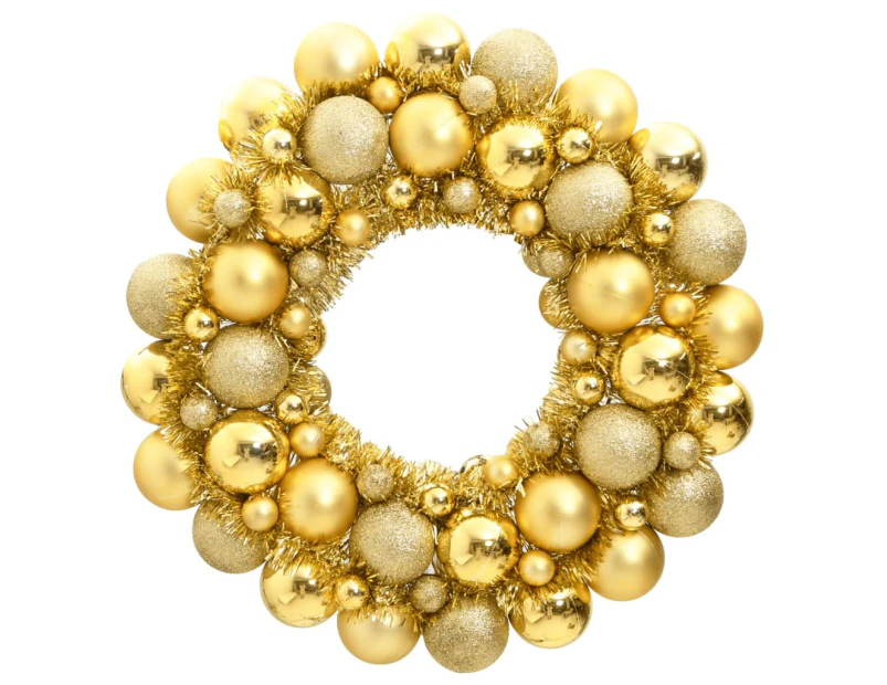 Christmas Wreath Gold 45 cm Polystyrene