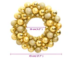 Christmas Wreath Gold 45 cm Polystyrene