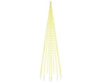 Christmas Tree on Flagpole Warm White 310 LEDs 300 cm