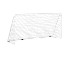 vidaXL Football Goal with Net White 366x122x182 cm Steel