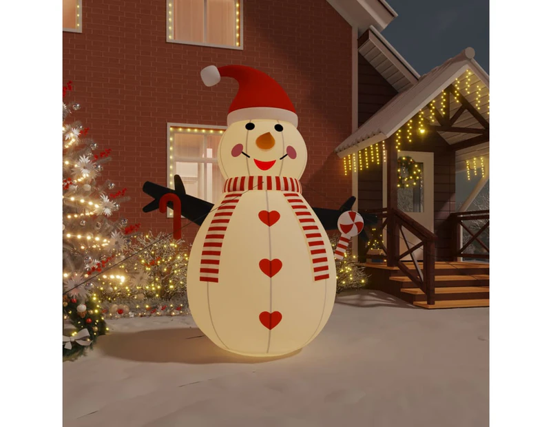 Inflatable Snowman with LEDs 300 cm