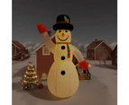 Christmas Inflatable Snowman with LEDs 1000 cm