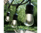 Milano Decor Edison Globe Solar Powered Lamp String Lights || 20 Lights - Colour: White