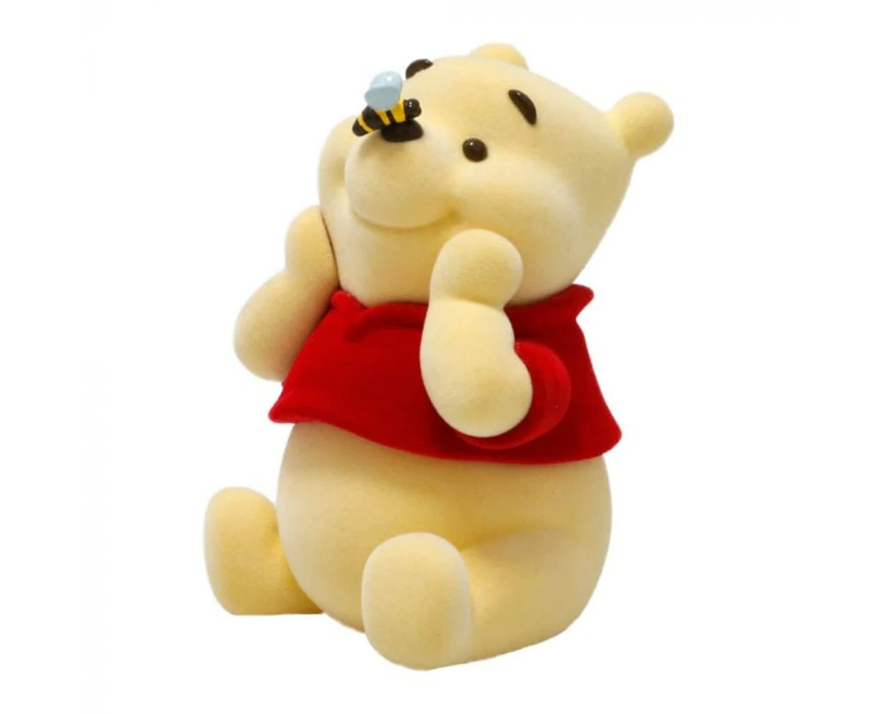 Disney Winnie The Pooh Flocked Figurine