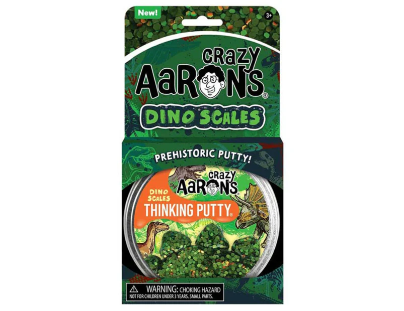 Crazy Aaron's Thinking Putty Trendsetters Dino Scales 4 inch Tin