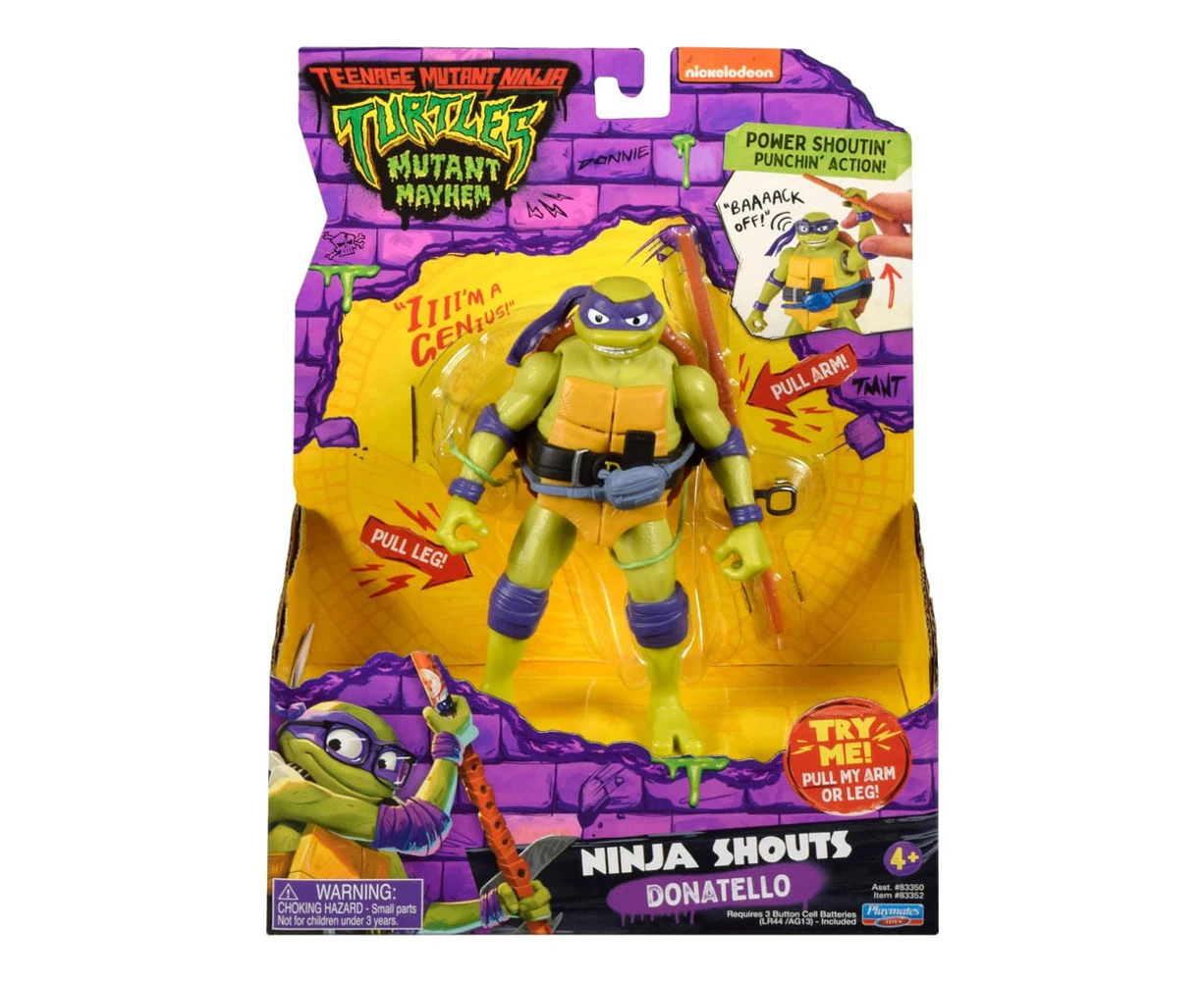 Teenage Mutant Ninja Turtles Mutant Mayhem Deluxe Ninja Shouts Donatello Action Figure