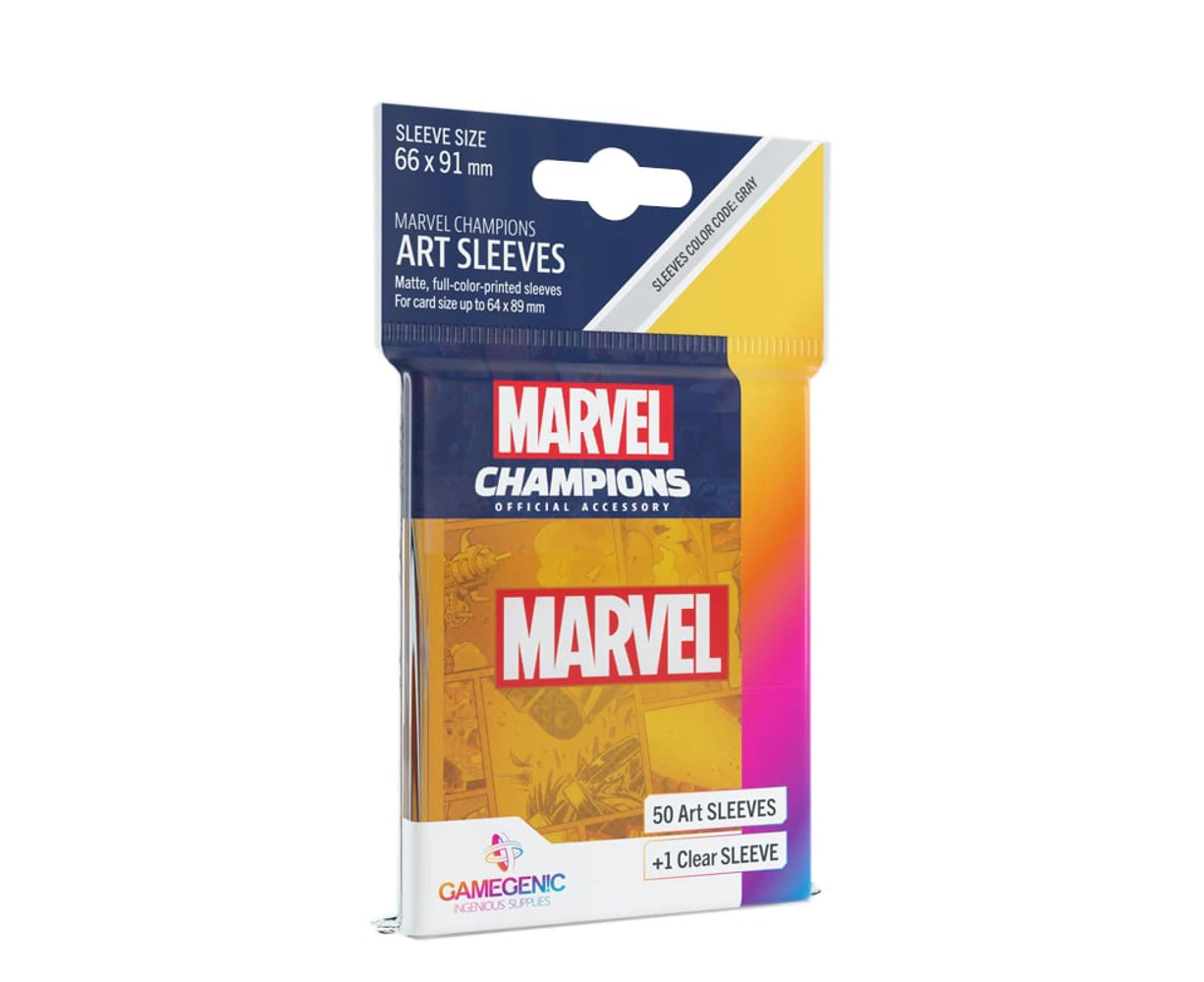 Gamegenic Marvel Champions Art Sleeves Orange Card Sleeves