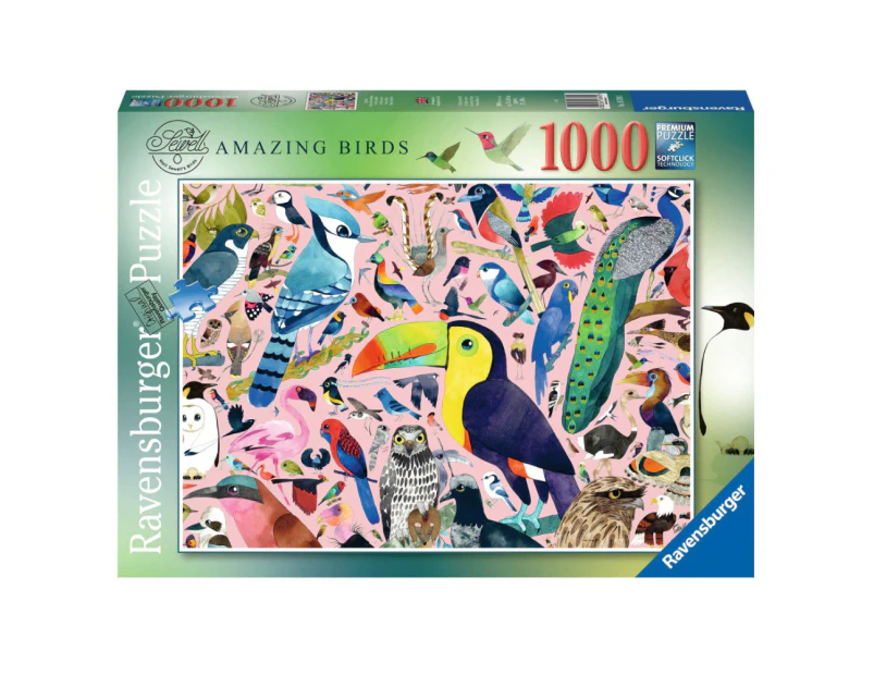 Ravensburger - Amazing Birds Birds1000pc Jigsaw Puzzle - Multi